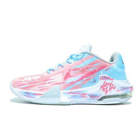 Nike Air Max Impact 4 Mesh Cushioning Breathable Mid top Basketball Shoes Men’s Blue Pink