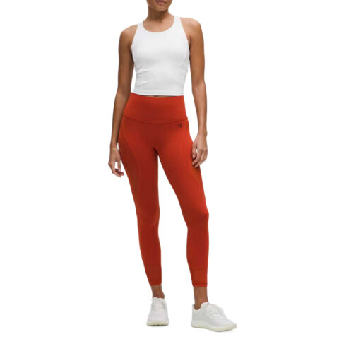 Lululemon Wunder Train Yoga Pants Women’s Orange Cinder Orange