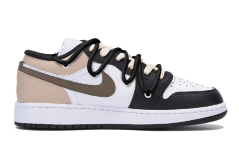 Jordan Air Jordan 1 Vintage Basketball Shoes Men’s Low Top Black Brown