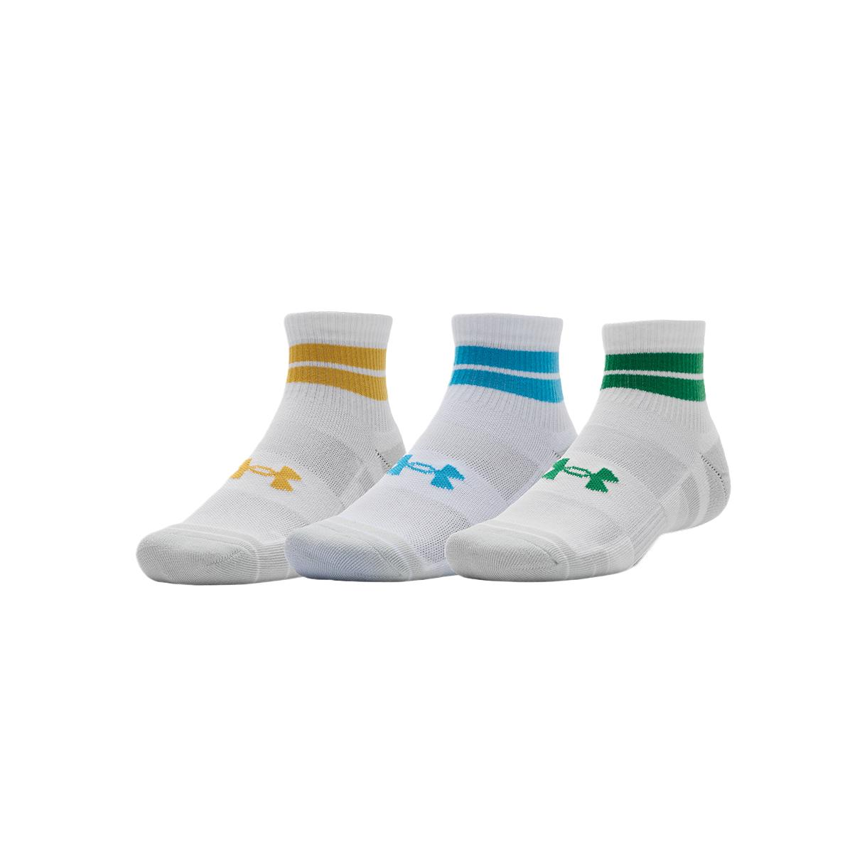 Under Armour PerformanceTech Crew Socks Unisex 3 Pack White