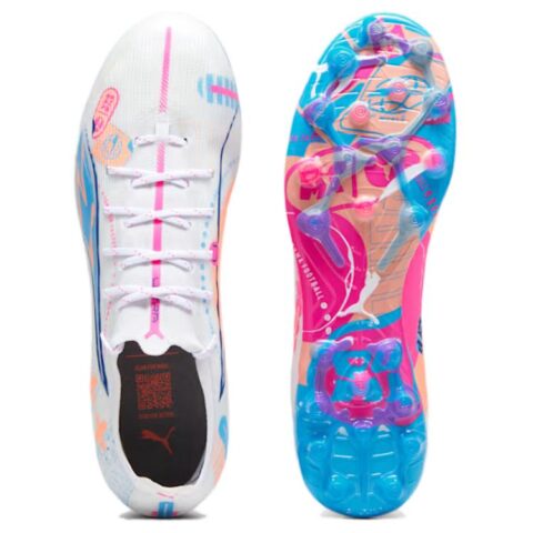PUMA Ultra 5 MG Multi Ground Soccer Shoes Unisex White