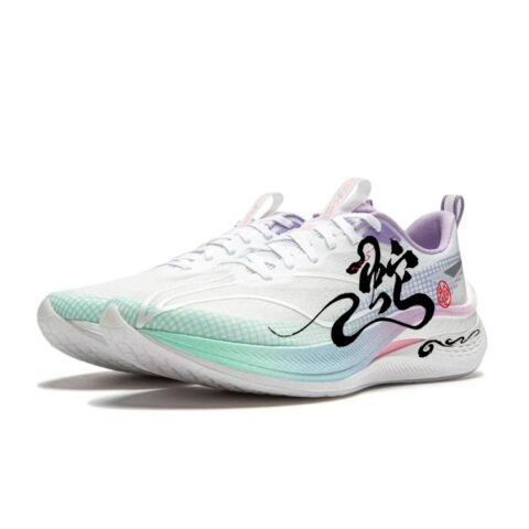 Li Ning Red Hare 7 Pro Cushioning Slip Resistant Breathable Lightweight Low top Training Running Shoes Men’s White