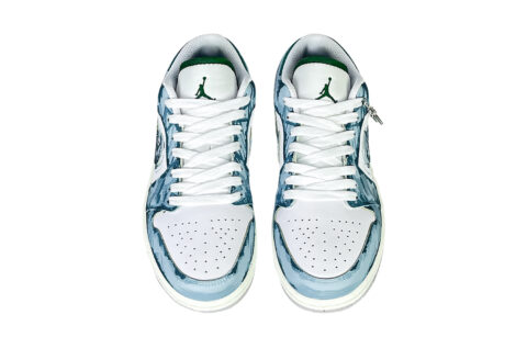 Jordan Air Jordan 1 Slip Resistant Abrasion Resistant Low top Vintage Basketball Shoes Unisex Blue