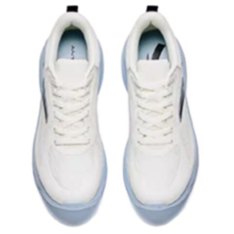 Anta Yi Chen Cushioning Slip Resistant Low top Casual Running Shoes Men’s White Blue