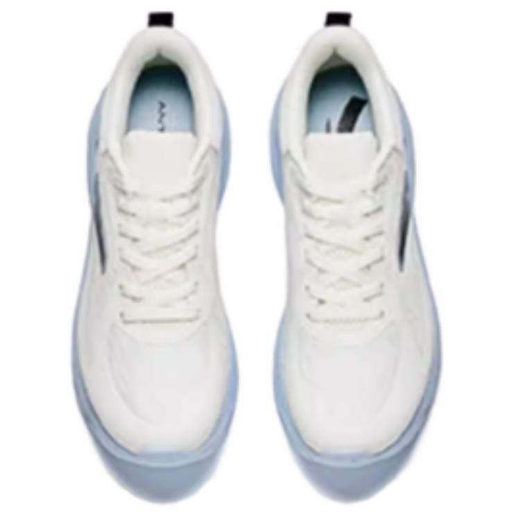 Anta Yi Chen Cushioning Slip Resistant Low top Casual Running Shoes Men’s White Blue