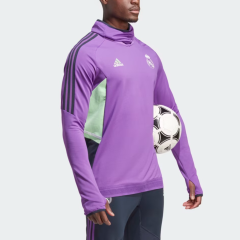 Adidas Real Madrid Pro Training Top Soccer Jersey Unisex Purple
