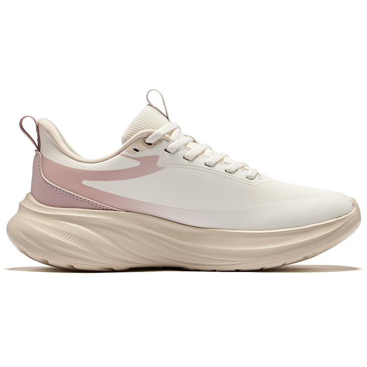 Erke Cushioning Rebound Cushioning Rebound Low top Casual Running Shoes Women’s Microcrystal White Dusty Pink