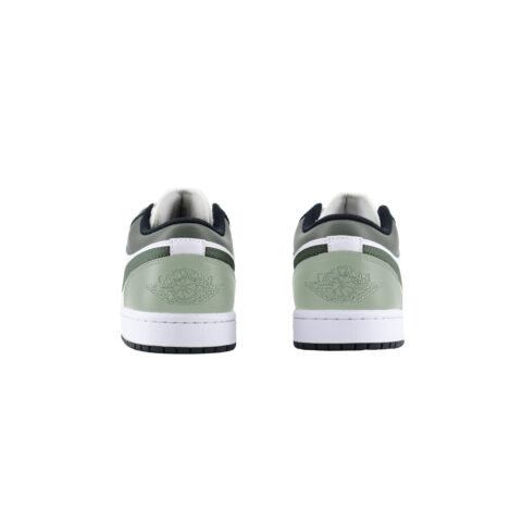 Jordan Air Jordan 1 Abrasion Resistant Low top Vintage Basketball Shoes Unisex White Green