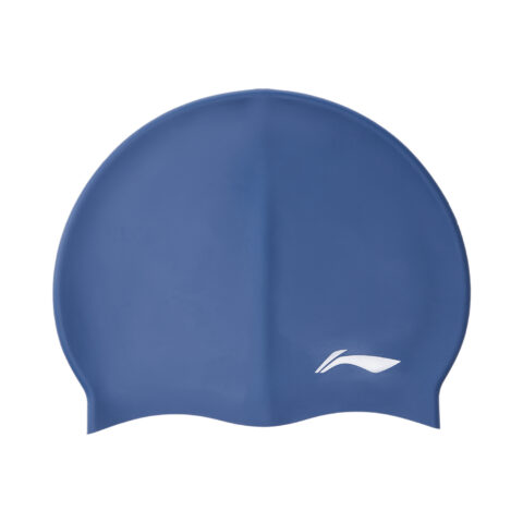 Li Ning Swim Collection Swimming Caps Silicone Swim Unisex F New Denim Blue