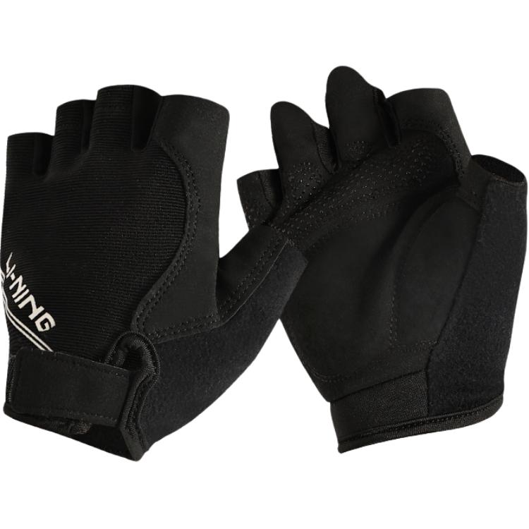 Li Ning Cycling Gloves Cycling Gear Outdoor Unisex Polyester S M L Black