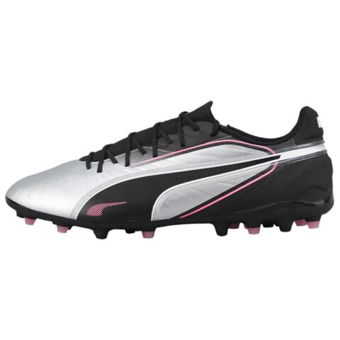 PUMA KING MATCH Soccer Shoes Unisex Silver Gray