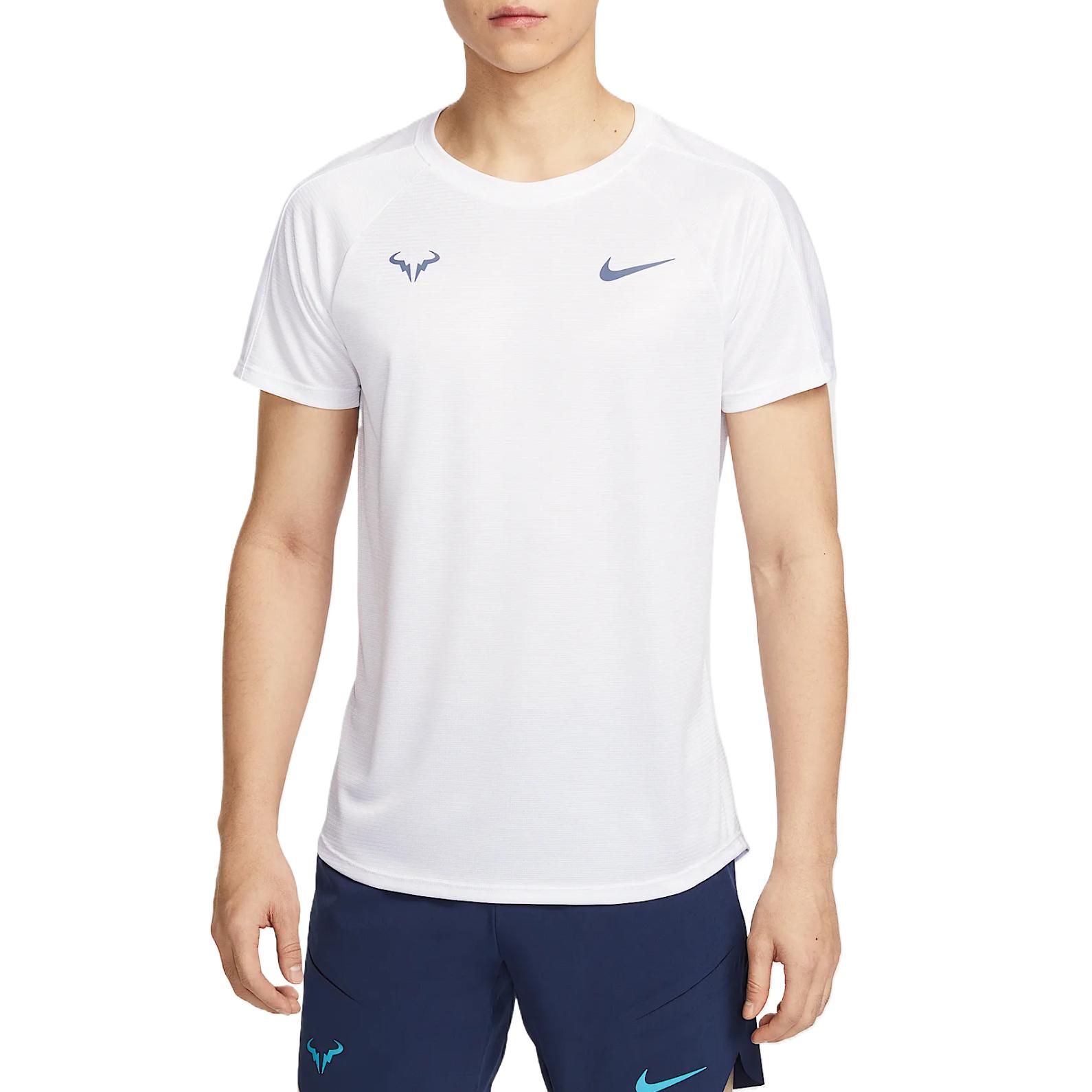 Nike RAFAChallenger Tennis Top Men’s White Blue