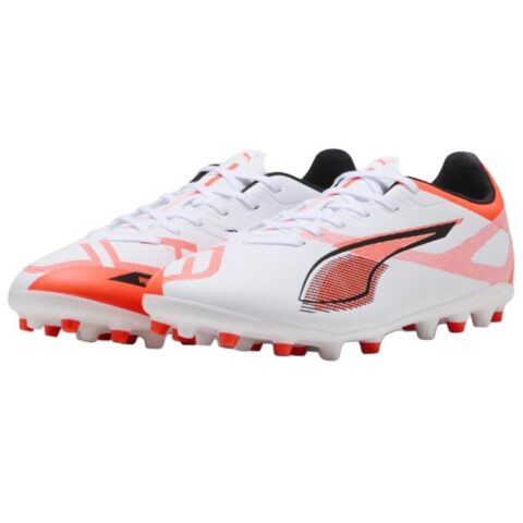 PUMA Ultra 5 Play Abrasion Resistant Soccer Shoes Men’s White Red