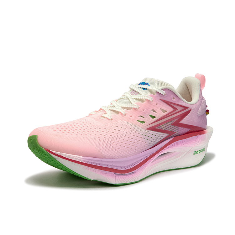 361° Flame 3 ET Low top Casual Marathon Training Racing Running Shoes Unisex Fluorescent Passionate Coral Powder