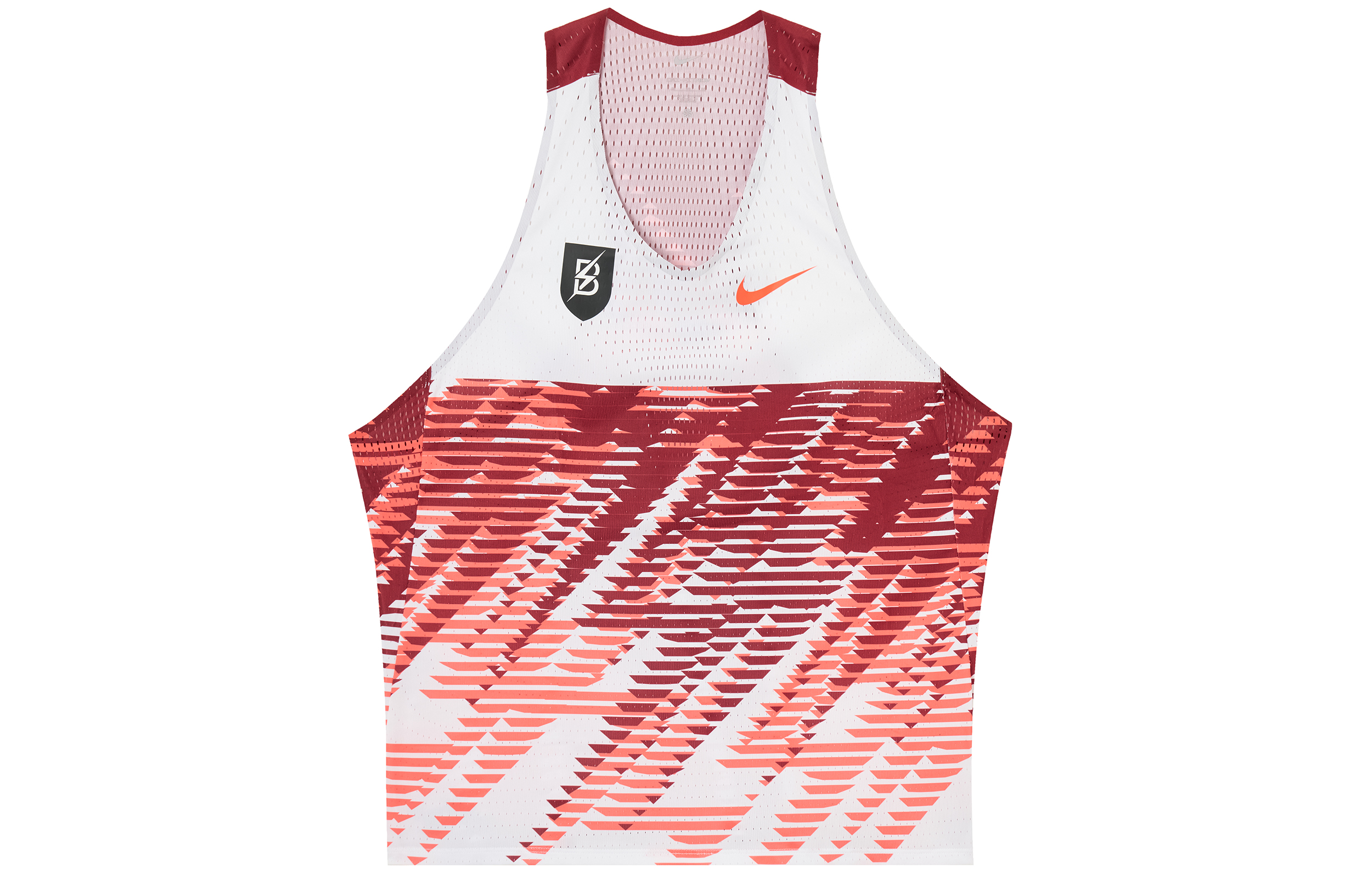 Nike AEROSWIFT Running Tank Top Men’s White/Team Red/Bright Red