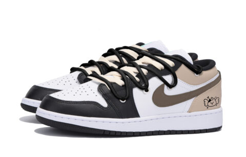 Jordan Air Jordan 1 Vintage Basketball Shoes Men’s Low Top Black Brown