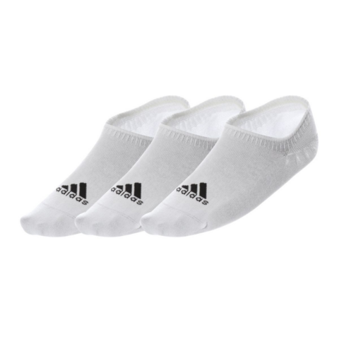 Adidas No Show Socks Unisex 3 Pack White