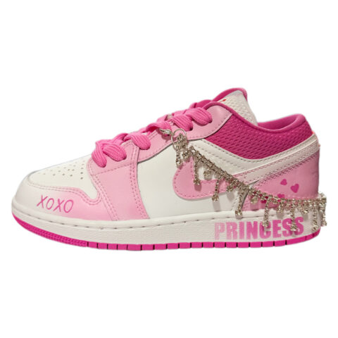 Jordan Air Jordan 1 Low ‘Pinksicle’ Candy House Low top Vintage Basketball Shoes Women’s Pink White