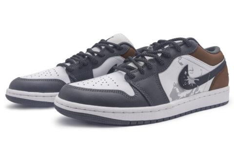 Jordan Air Jordan 1 Low top Vintage Basketball Shoes Unisex Black