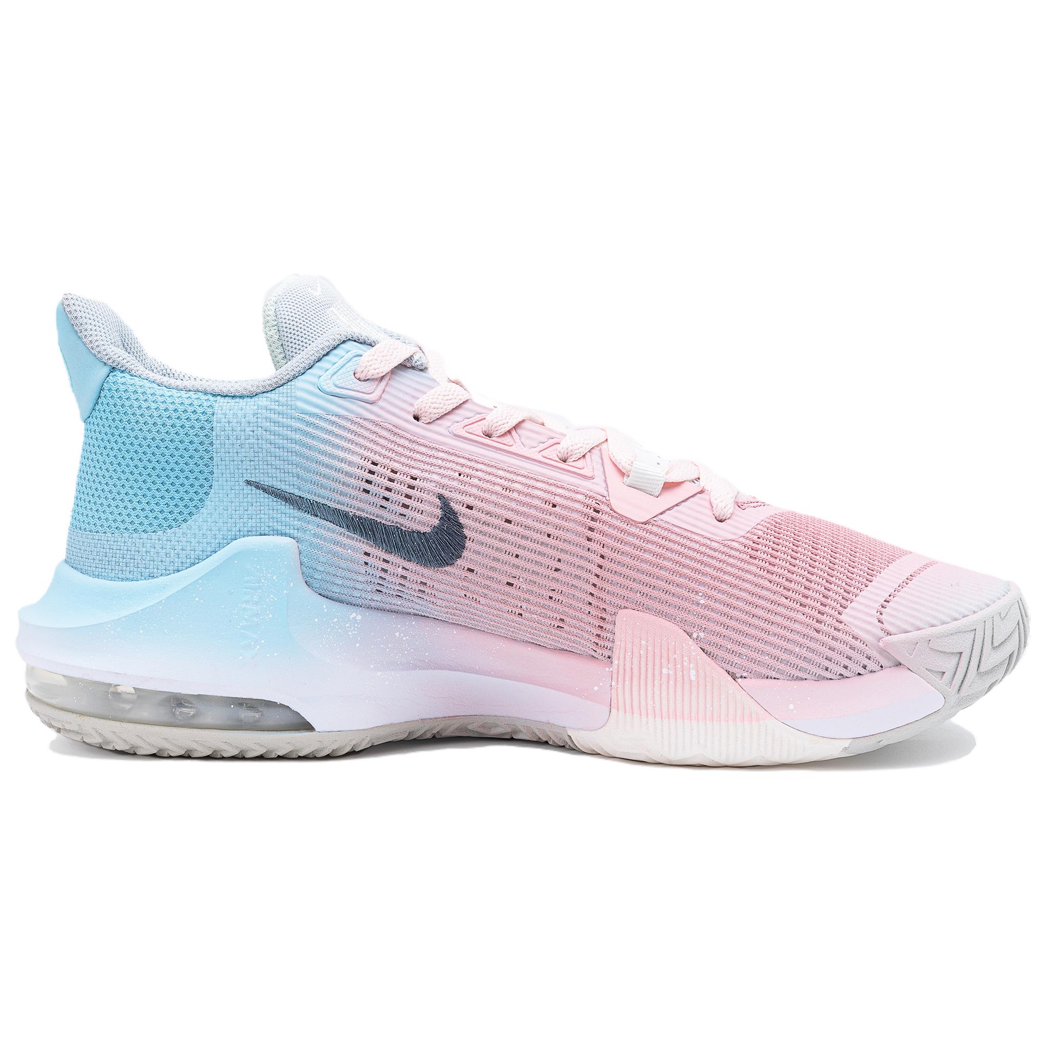 Nike Air Max Impact 3 Neon Heartbeat Abrasion Resistant Low top Basketball Shoes Men’s Gray Pink Blue