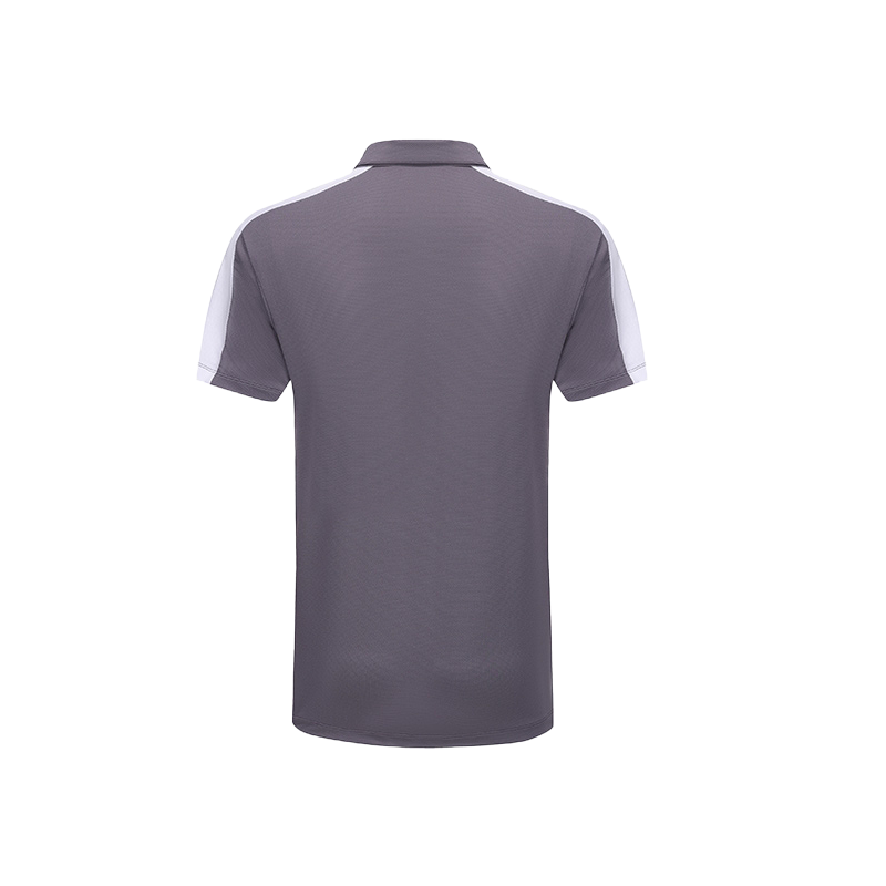 ASICS Tennis Tops Men’s Gray Purple Polo Collar Moderate