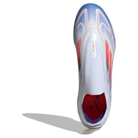 Adidas F50 PRO Slip Resistant Abrasion Resistant Soccer Shoes Men’s White Blue
