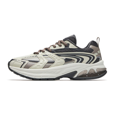 Anta Slip Resistant Abrasion Resistant Low top Casual Running Shoes Women’s Beige Black Beige