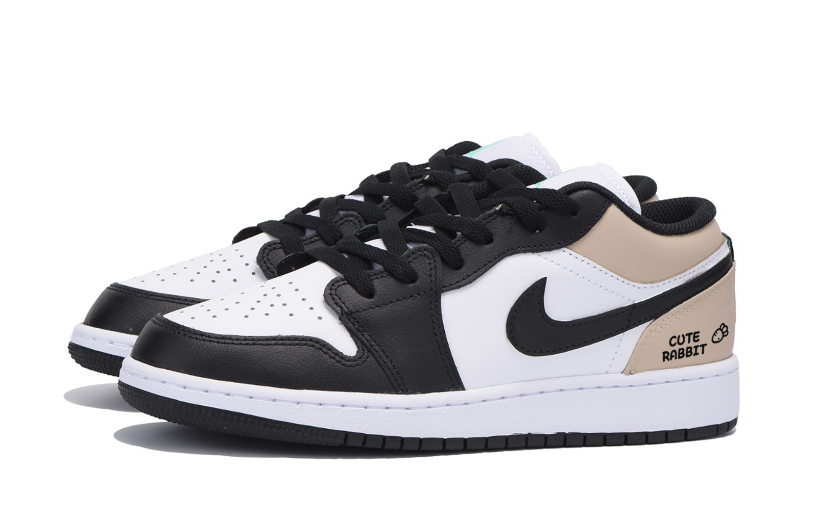 Jordan Air Jordan 1 Vintage Basketball Shoes Men’s Low Top White Brown