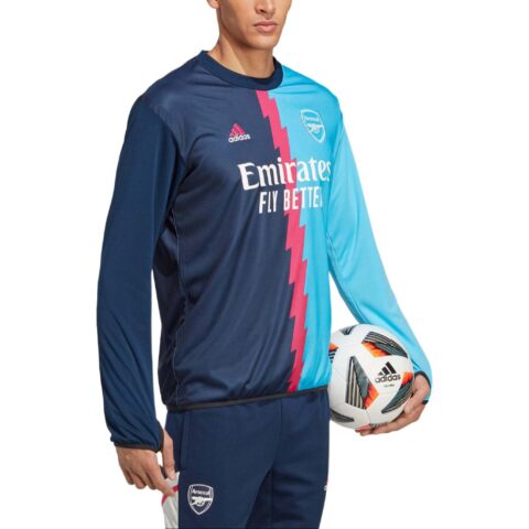 Adidas ArsenalAEROREADY Soccer Jersey Men’s Marine Blue/Sky Blue