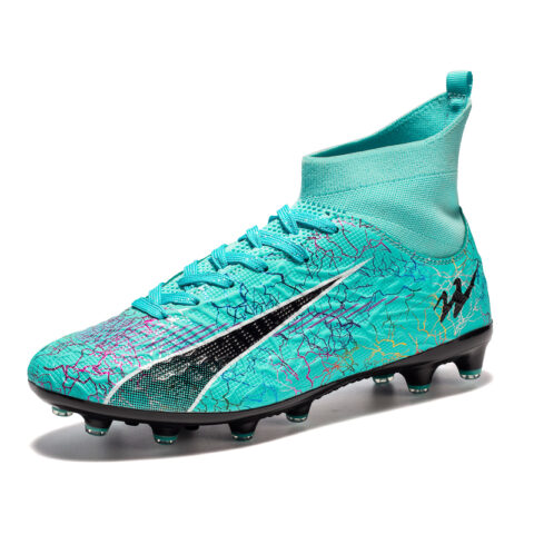 DOUBLE STAR 88 Cushioning Slip Resistant Cushioning Slip Resistant Soccer Shoes Unisex Aqua