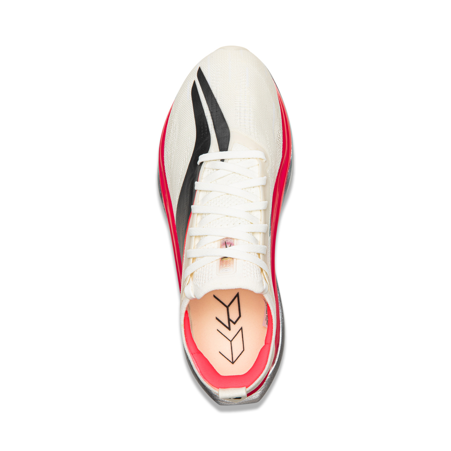 Li Ning Feidian 6 ELITE Low top Carbon Plate Marathon Racing Running Shoes Unisex Champagne White