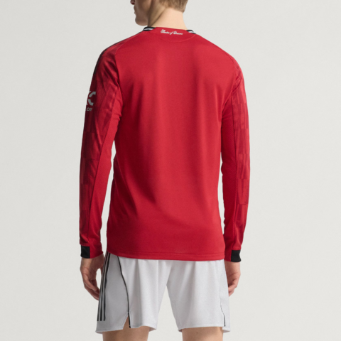 Adidas Free Shipping With AdiClub Manchester United 25/26 Long Sleeve Home Authentic Jersey