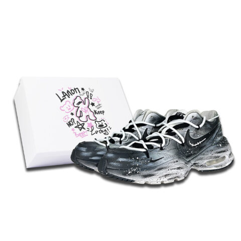 Nike Air Max Fusion Cushioning Slip Resistant Abrasion Resistant Low top Running Shoes Women’s Black White