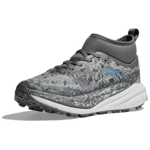 HOKA ONE ONE Speedgoat 6 Slip Resistant, Waterproof, And Resilient Mid top Running Shoes Women’s Gray