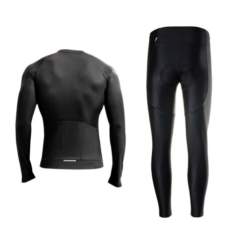 Li Ning Cycling Suits Men’s Black Crew Neck Thin