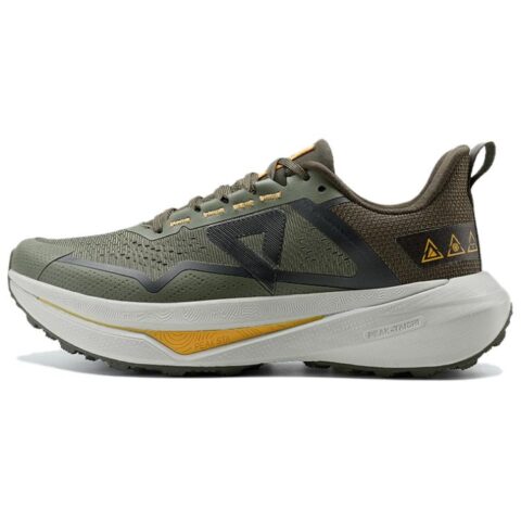 PEAK Cushioning Rebound Abrasion Resistant Slip Resistant Low top Running Shoes Men’s Light Army Green