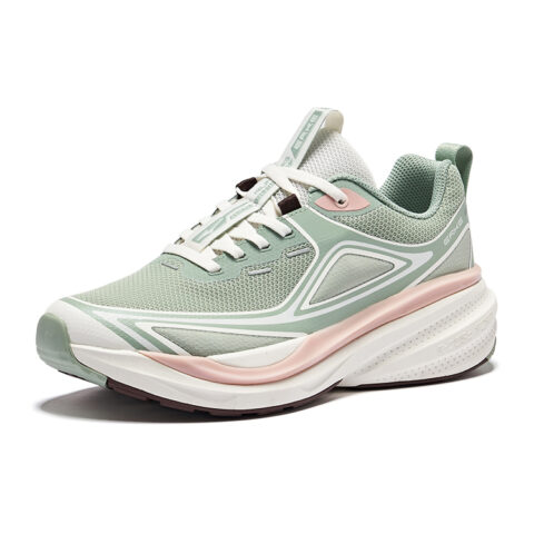Erke Vertical Collection Slip Resistant And Breathable Support Low top Running Shoes Women’s Green White