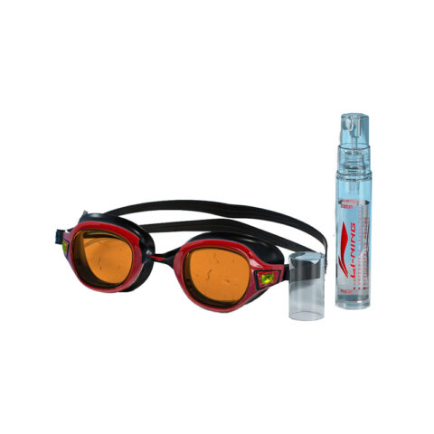 Li Ning Swim Goggles Unisex Black Red
