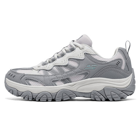 Skechers Awaken Mountain 2.0 Platform Abrasion Resistant Support Grip Low top Hiking Shoes Women's Light Gray