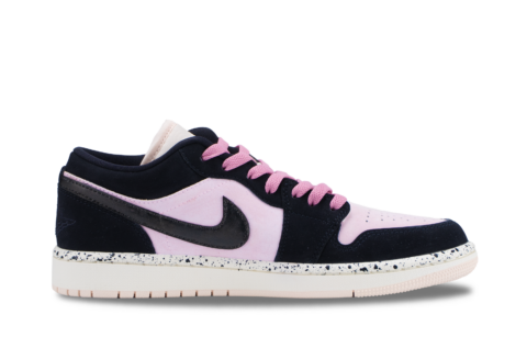 Jordan Air Jordan 1 Vintage Basketball Shoes Unisex Low Top Black/Pink