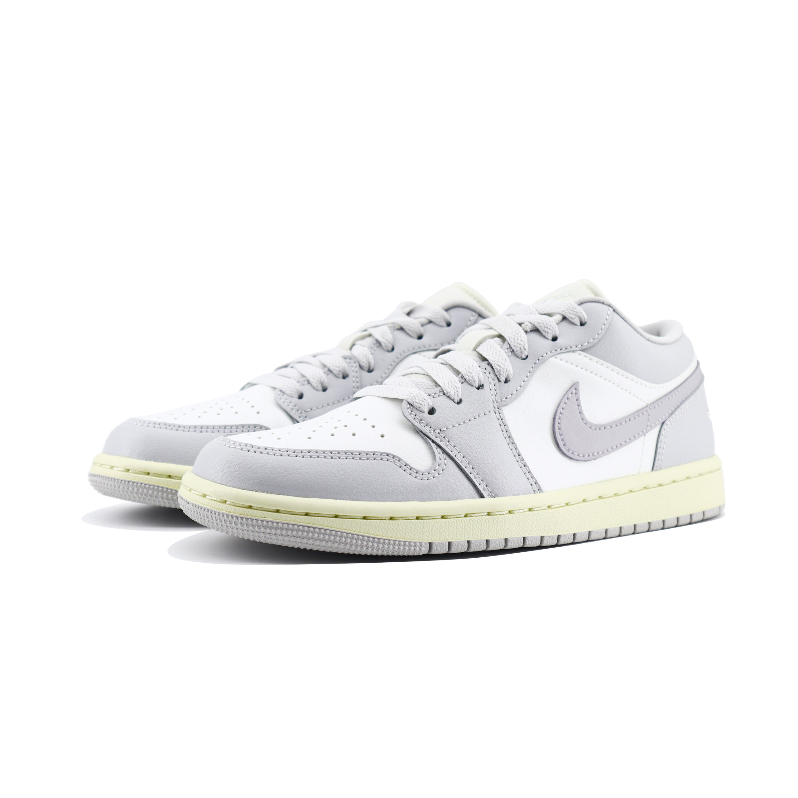 Jordan Air Jordan 1 Chuangyi Slip Resistant Abrasion Resistant Low top Vintage Basketball Shoes Unisex White Gray