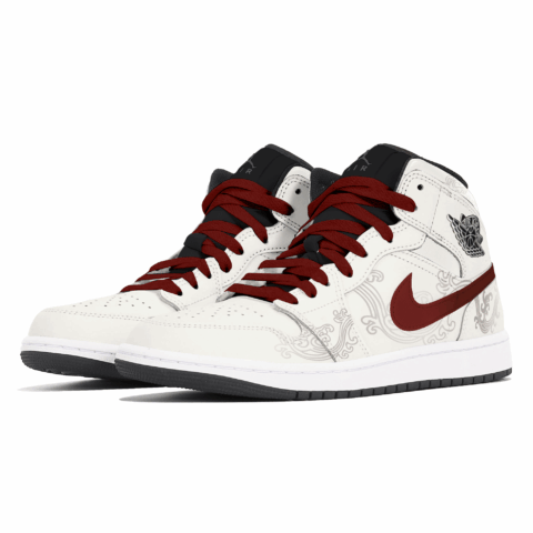 Jordan Air Jordan 1 Dust Gripper, Classic, Soaring Through Clouds Abrasion Resistant Abrasion Resistant Mid top
