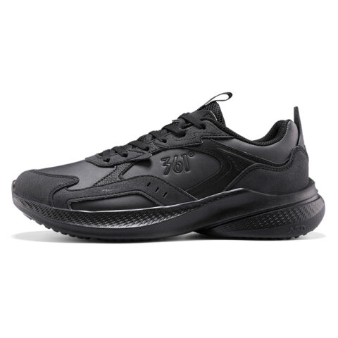 361° Wear resistant And Lightweight Low top Casual Running Shoes Men's Obsidian Black