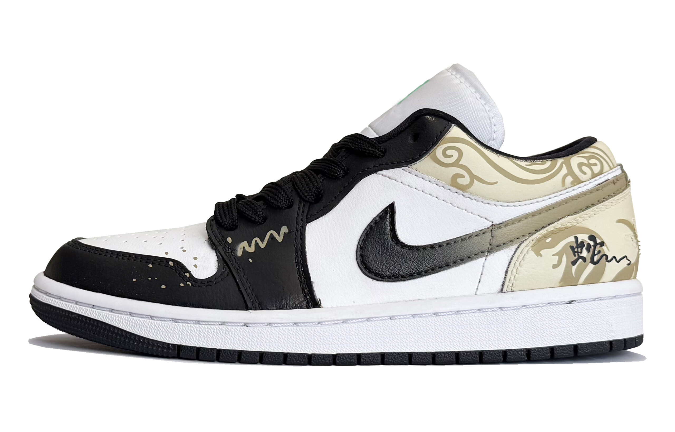 Jordan Air Jordan 1 Low top Vintage Basketball Shoes Men’s Black White