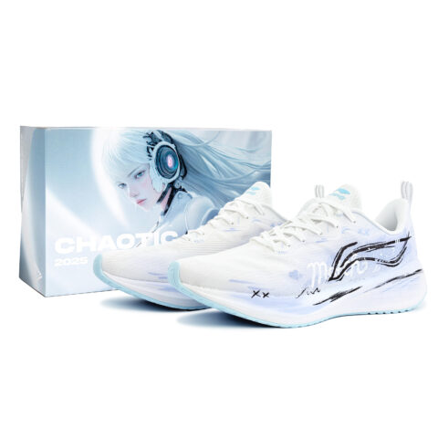 Li Ning Wuyue Cushioning Breathable Low top Casual Running Shoes Men's Blue Purple