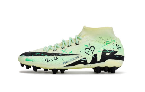 Nike Mercurial Superfly 9 AG Artificial Ground Slip Resistant Slip Resistant Soccer Shoes Men’s Black Rice Green