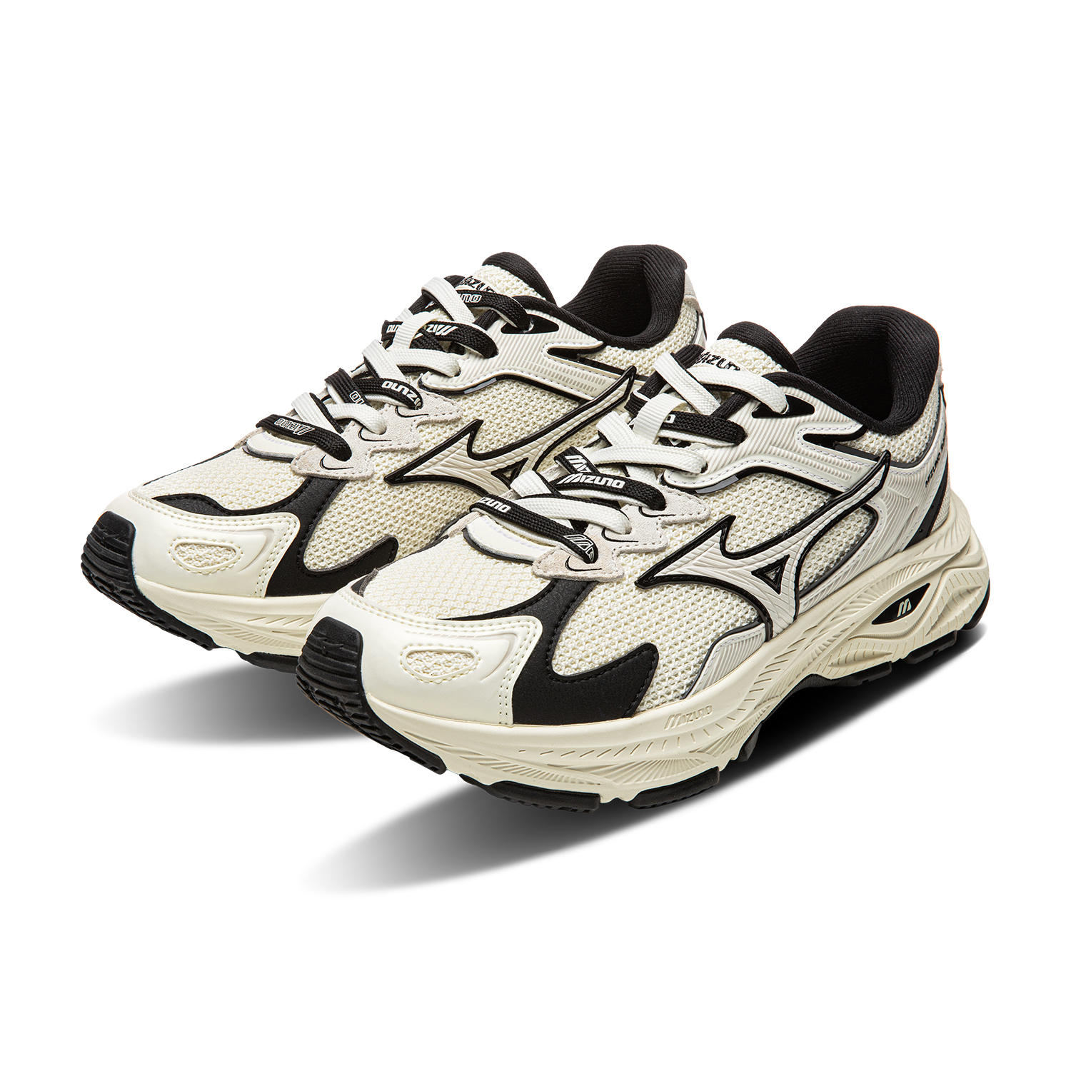 Mizuno Racer S Low top Running Shoes Unisex Ecru