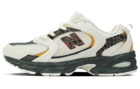 New Balance NB 530 Slip Resistant Abrasion Resistant Low top Running Shoes Unisex White Black