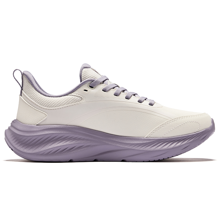 Erke Cushioning Rebound Low top Casual Running Shoes Women’s Microcrystal White