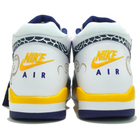 Nike Flight Legacy Vintage Basketball Shoes Men’s Mid Top White/Cyan/Brown